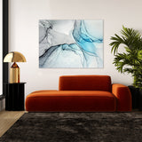 Marble Abstract Blue Wall Art