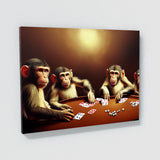 Monkey Poker 1 Wall Art