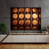 Whiskey Barrels 18 Wall Art