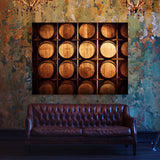 Whiskey Barrels 18 Wall Art