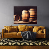 Whiskey Barrels 9 Wall Art