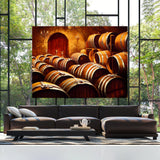 Wine Cellar Barrels 23 Wall Art