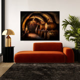 Wine Cellar Barrels 32 Wall Art