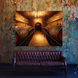 Wine Cellar Barrels 9 Wall Art