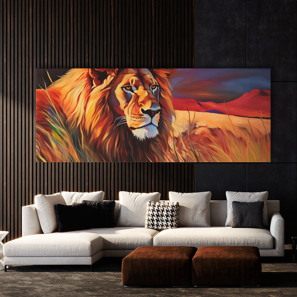 Animal African Brush Colors 9 Wall Art