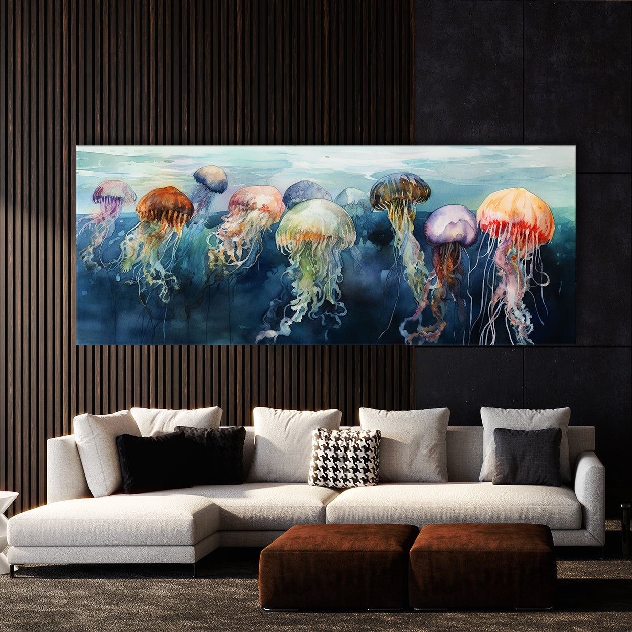 Animal Watercolor Jellyfish 47 Wall Art