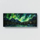Aurora Borealis Impasto 30 Wall Art