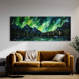 Aurora Borealis Impasto 30 Wall Art
