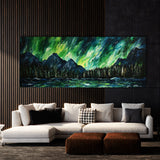 Aurora Borealis Impasto 30 Wall Art