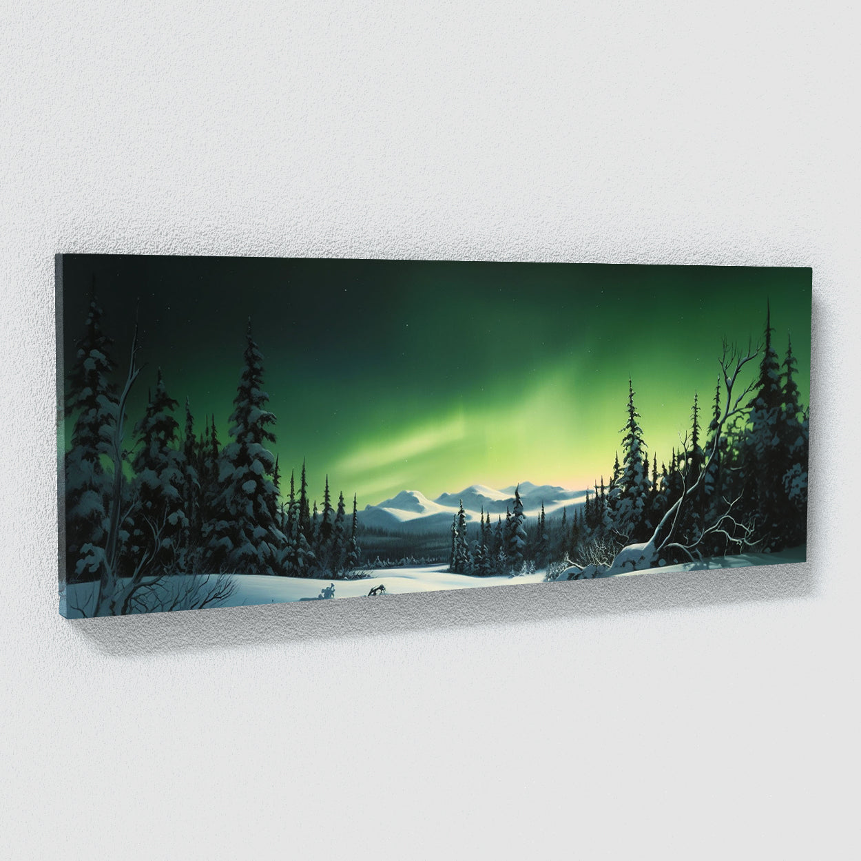 Aurora Borealis Snow Realistic 1 Wall Art