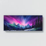 Aurora Borealis Snowy Landscape 16 Wall Art