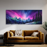 Aurora Borealis Snowy Landscape 16 Wall Art