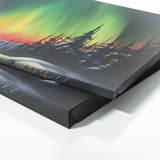 Aurora Borealis Snowy Landscape 17 Wall Art