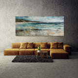 Beach Impasto Texture Depth 185 Wall Art
