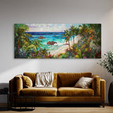 Beach Vibrant Impasto 186 Wall Art