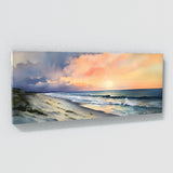 Beach Watercolor Dawn 171 Wall Art