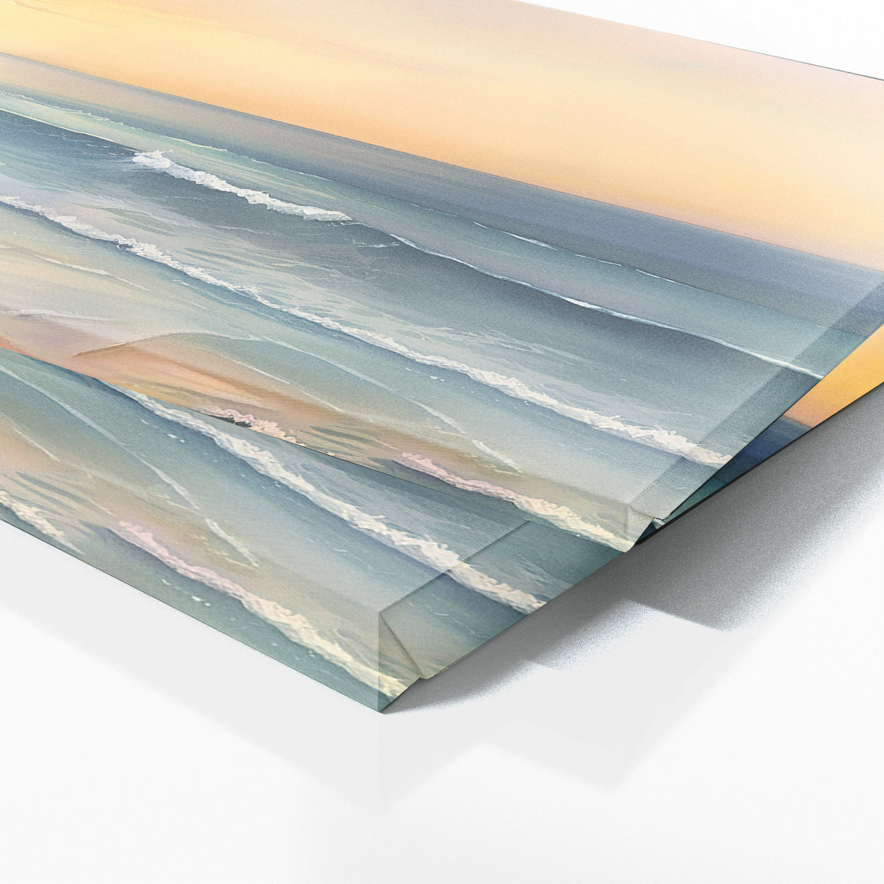 Beach Watercolor Dawn 172 Wall Art