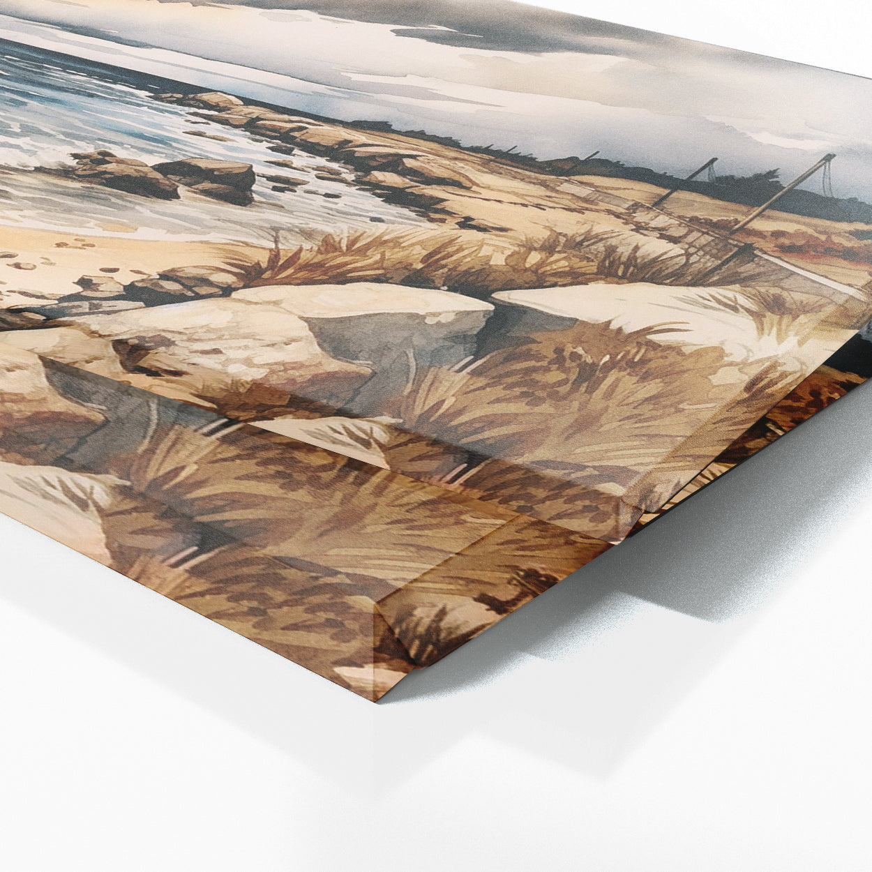 Beach Watercolor Storm 199 Wall Art