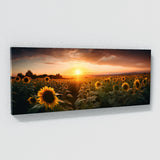 Botanical Sunflower Field 26 Wall Art