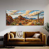 Cactus Impasto Landscape 2 Wall Art