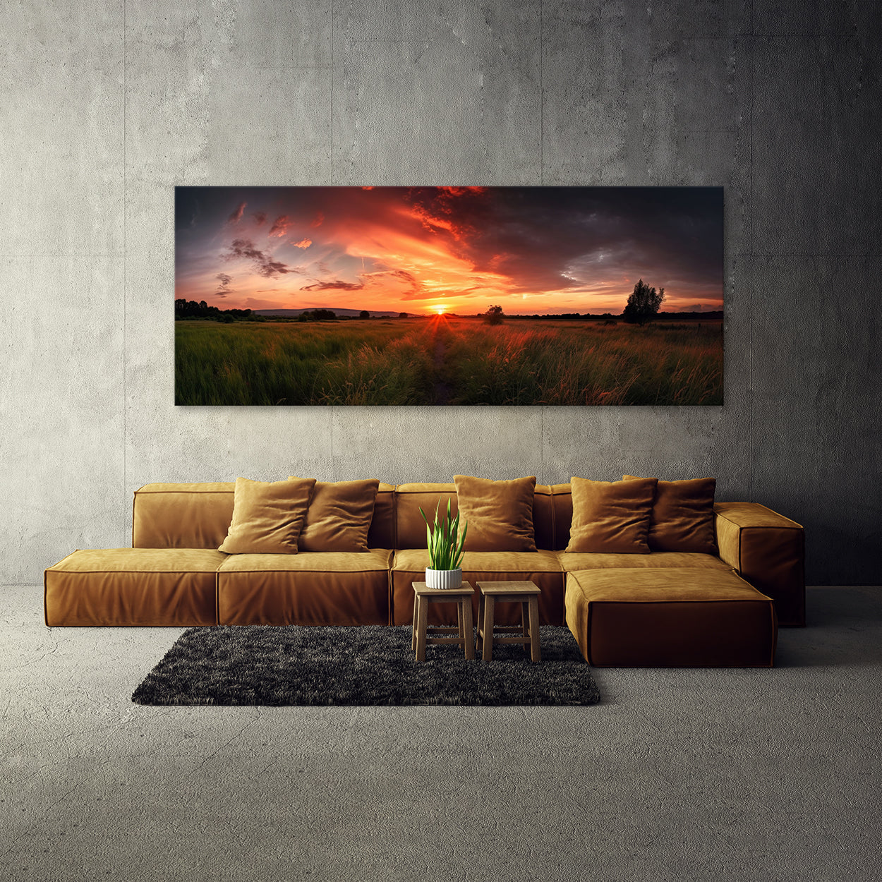 Cloud Beautiful Rural Colors 57 Wall Art