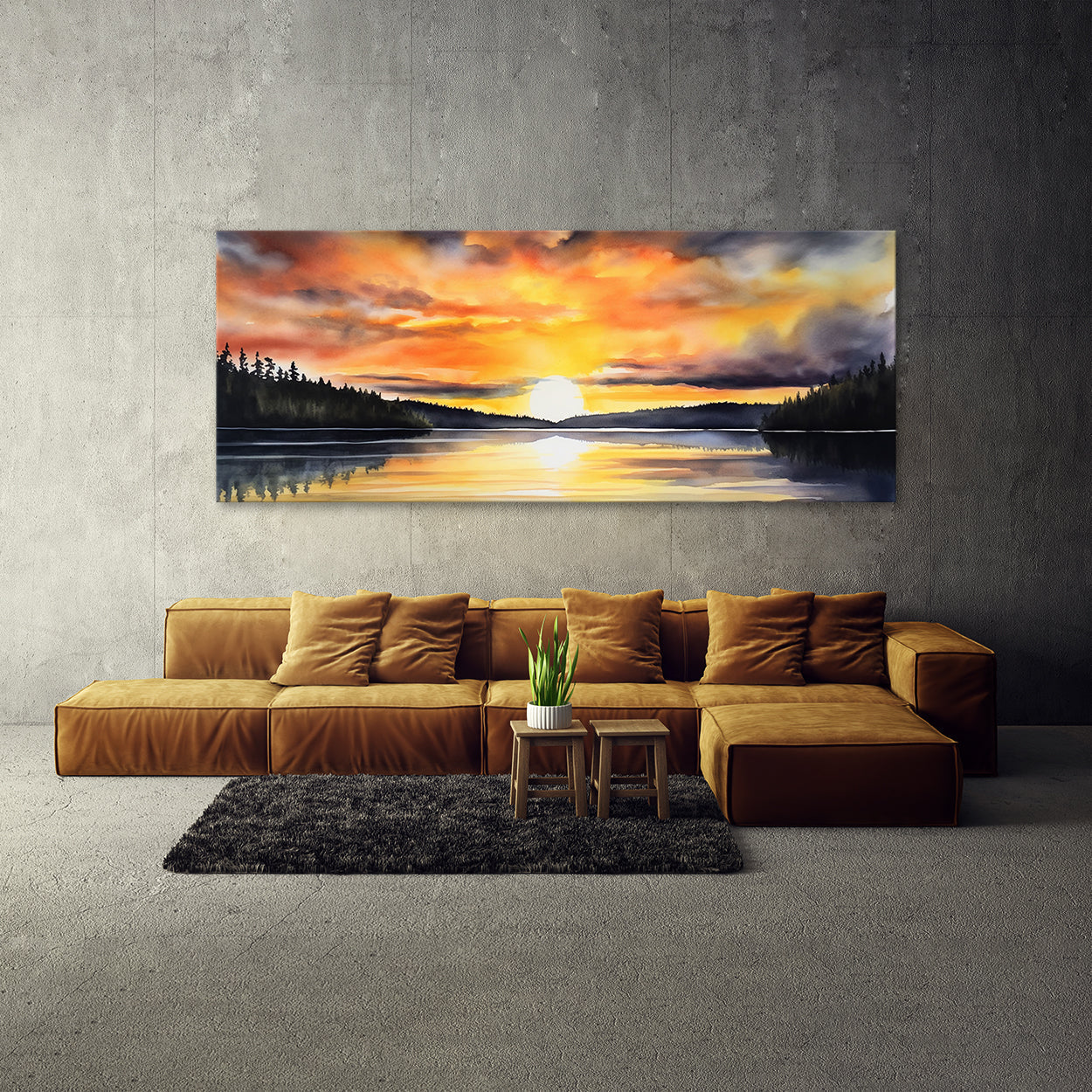 Cloud Beautiful Watercolor 9 Wall Art