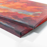 Cloud Impasto Orange Pink 24 Wall Art