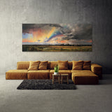 Cloud Sky Dark Stormy Rainbow 32 Wall Art