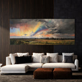 Cloud Sky Dark Stormy Rainbow 32 Wall Art