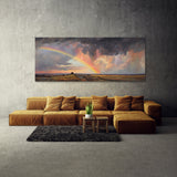 Cloud Sky Dark Stormy Rainbow 33 Wall Art