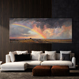 Cloud Sky Dark Stormy Rainbow 33 Wall Art