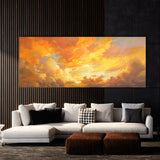 Cloud Sunshine Yellow Orange 12 Wall Art