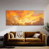 Cloud Sunshine Yellow Orange 12 Wall Art