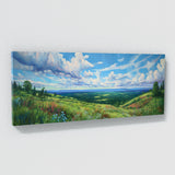 Cloud Vibrant Green Landscape 13 Wall Art