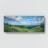 Cloud Vibrant Green Landscape 13 Wall Art