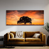 Cloud Warm Colors Silhouette 65 Wall Art
