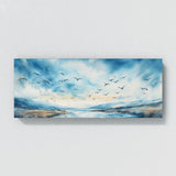 Cloud Watercolor Blue Sky Birds 38 Wall Art