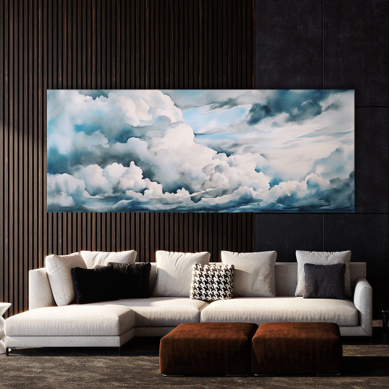 Cloud Watercolor Stormy Sky 35 Wall Art