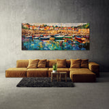 Coastal Impasto Harbor 57 Wall Art