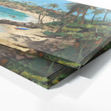 Coastal Impasto Sky Palm 54 Wall Art