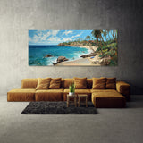 Coastal Impasto Sky Palm 54 Wall Art