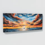 Coastal Seascape Sailboats Sky 12 Wall Art