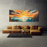 Coastal Seascape Sailboats Sky 61 Wall Art
