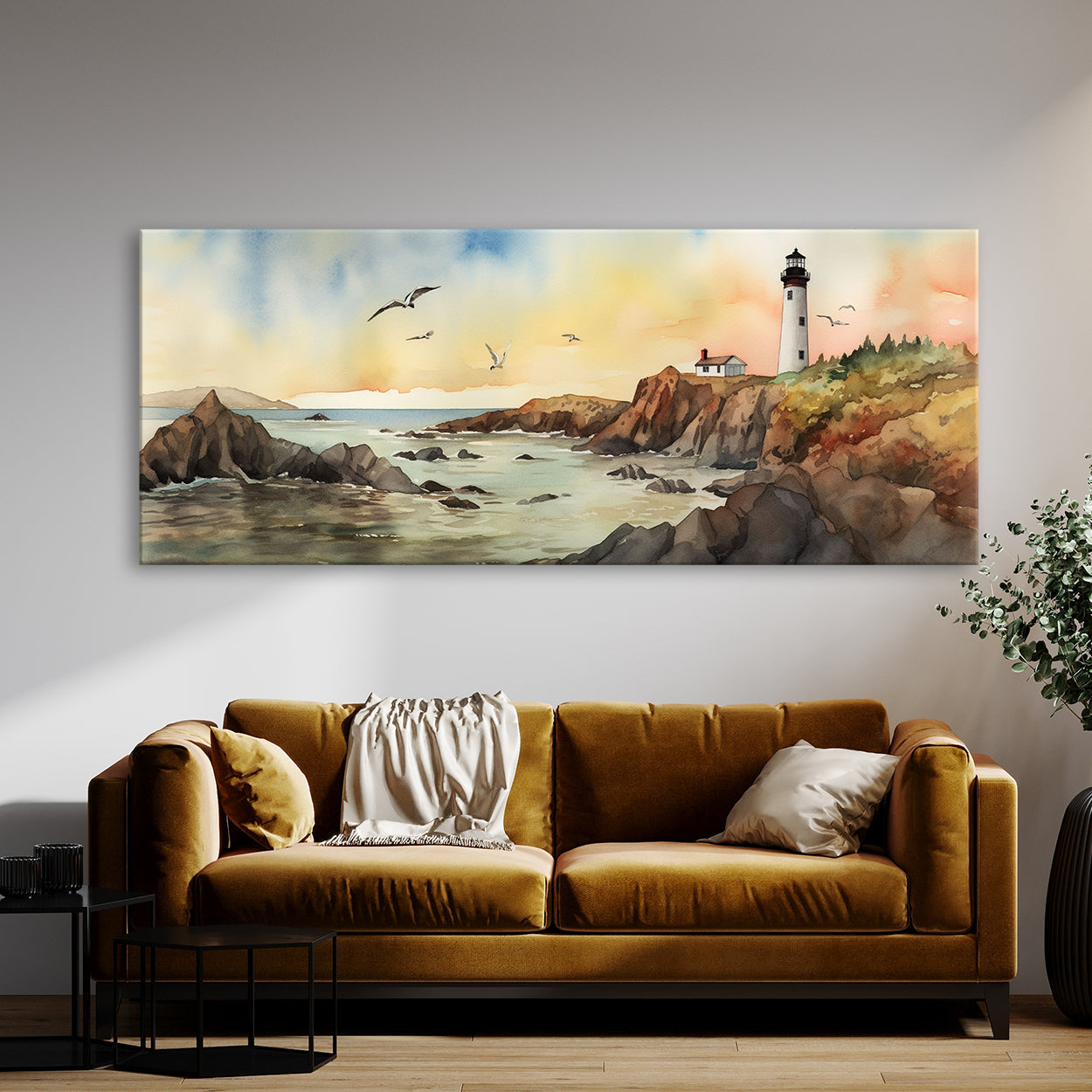 Coastal Watercolor Rocky 31 Wall Art