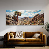 Desert Impasto Landscape 39 Wall Art