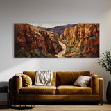 Desert Impasto Landscape 43 Wall Art