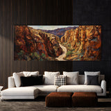 Desert Impasto Landscape 43 Wall Art