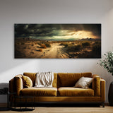 Desert Landscape Stormy 16 Wall Art