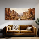 Desert River Cliffs Distance 47 Wall Art