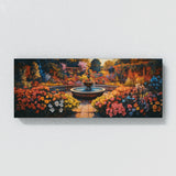 Flower Garden Fountain Blooms 25 Wall Art
